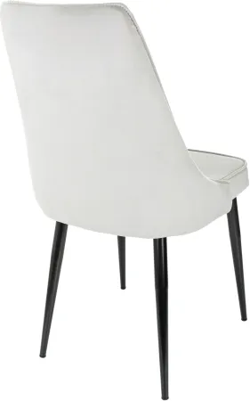 Стул для дома Бюрократ CH-K4 св.серый Holland 09 металл черный на ножках (CH-K4_1/HL09)