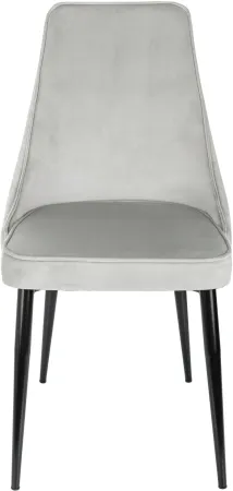 Стул для дома Бюрократ CH-K4 св.серый Holland 09 металл черный на ножках (CH-K4_1/HL09)