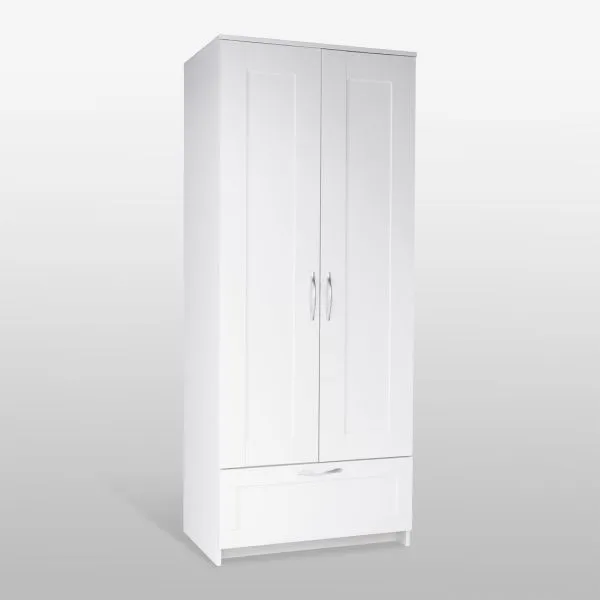 2.02.01.020.1 СИРИУС шкаф комбинированный "2 двери и 1 ящик белый RU"