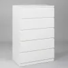 2.05.02.090.1 МАЛЬТА комод 5 ящиков 80х121 белый RU