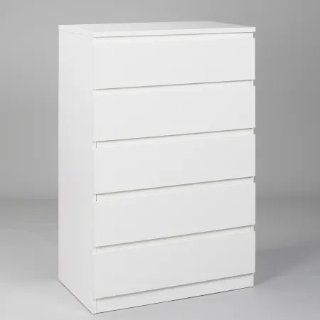 2.05.02.090.1 МАЛЬТА комод 5 ящиков 80х121 белый RU
