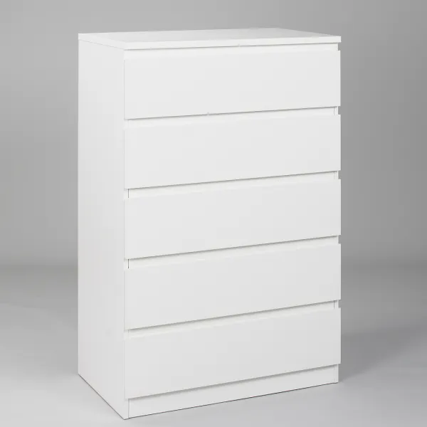 2.05.02.090.1 МАЛЬТА комод 5 ящиков 80х121 белый RU