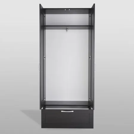 2.02.01.240.5 СИРИУС шкаф для одежды 2 двери и 1 ящик Дуб Венге RU