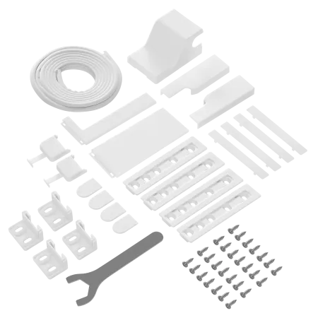 Встраиваемый холодильник NO FROST с инвертором MAUNFELD MBF193NFWGR Inverter Белый