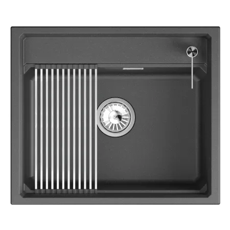 KS-6003i, ЧЁРНЫЙ, кухонная мойка, кварц