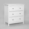 2.08.02.020.1 САГА комод 3 ящика белый