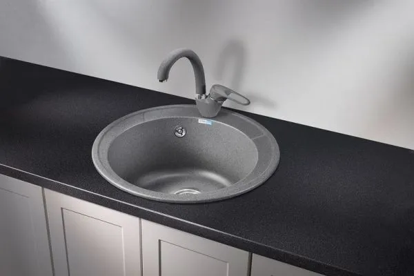 4802, ГРАФИТ, кухонная мойка, СтандАРТ кварц