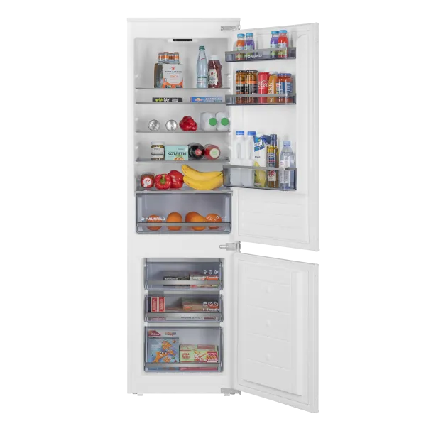 Холодильник-морозильник встраиваемый MAUNFELD MBF177SWGR Белый
