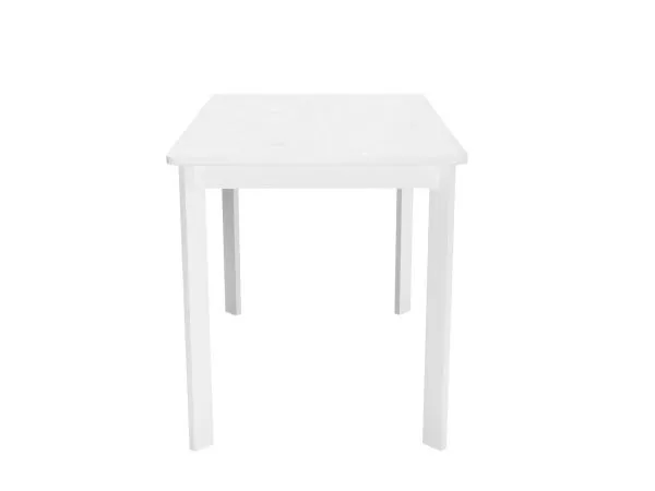 Стол DikLine LK90 Керамика Mono white (белый матовый) /подстолье белое/опоры белые
