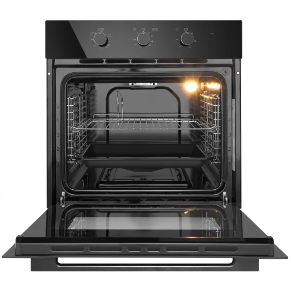 Шкаф духовой газовый с электрическим грилем MAUNFELD MOGS703B2 Черный