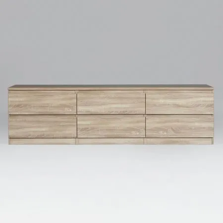 2.03.03.110.3 КАСТОР тумба 6 ящиков RU сонома