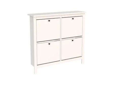 2.08.10.180.1 САГА тумба для обуви 113х108 белая