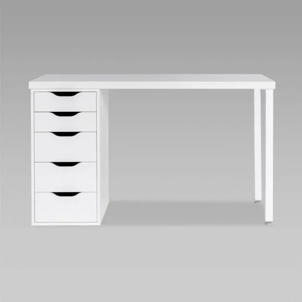 S00432 Ингар 1/5Т стол письменный 120x75x55, белый