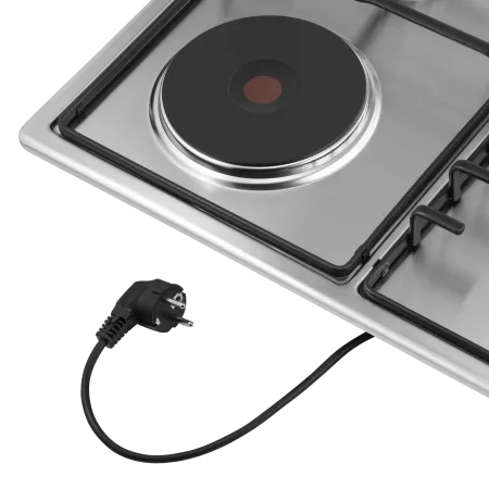 Комбинированная варочная панель MAUNFELD EEHS.64.3CS/KG Нержавеющая сталь