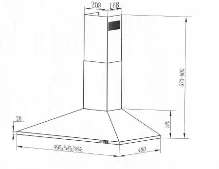 Кухонная вытяжка MAUNFELD Cork 60 Белый