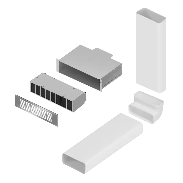 Комплект воздуховодов MAUNFELD MIDS834 с фильтром CF314MW (для MIHC834SF2BK)