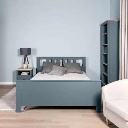 2.08.04.070.6 САГА кровать двойная 160х200 темно-бирюзовая