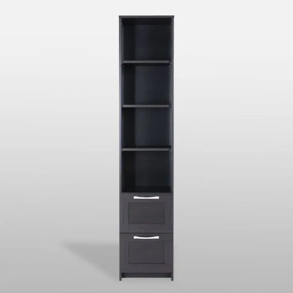 2.02.07.140.5 СИРИУС стеллаж 2 ящика 39х190 Дуб Венге RU