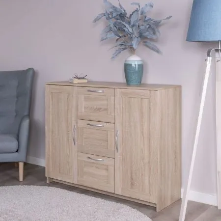 2.02.03.340.3 СИРИУС тумба 2 двери и 3 ящика 117х95 сонома RU