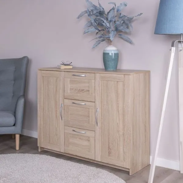 2.02.03.340.3 СИРИУС тумба 2 двери и 3 ящика 117х95 сонома RU