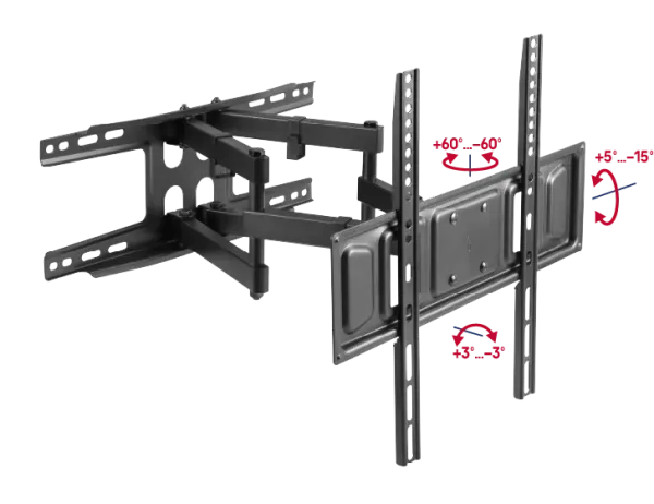 Кронштейн для ТВ наклонно-поворотный MAUNFELD MTM-3270FMD, 32"-70" Черный