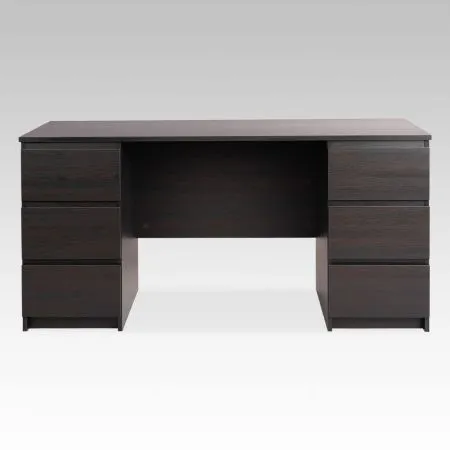2.03.06.040.5 КАСТОР стол письменный 6 ящиков 151х65 RU Дуб Венге