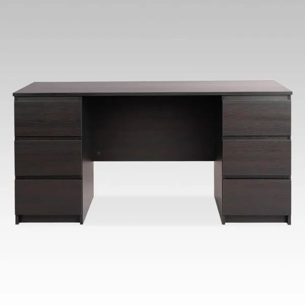 2.03.06.040.5 КАСТОР стол письменный 6 ящиков 151х65 RU Дуб Венге