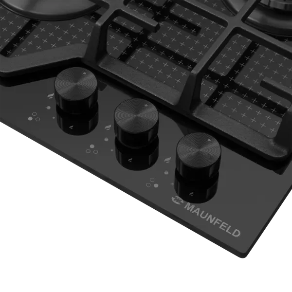 Газовая варочная панель MAUNFELD EGHG.43.73C Черный/черная фурнитура