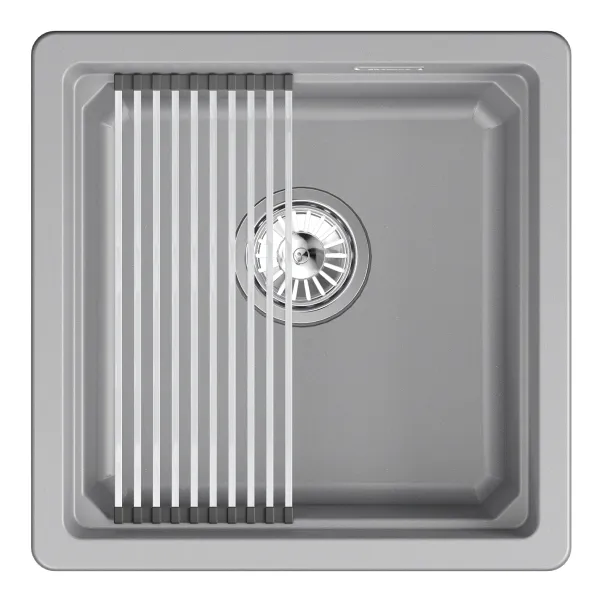 KS-4501iU, АРКТИК (БЕЛЫЙ), кухонная мойка, кварц