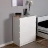 S00234 Варма 4 комод 80х100х40, белый