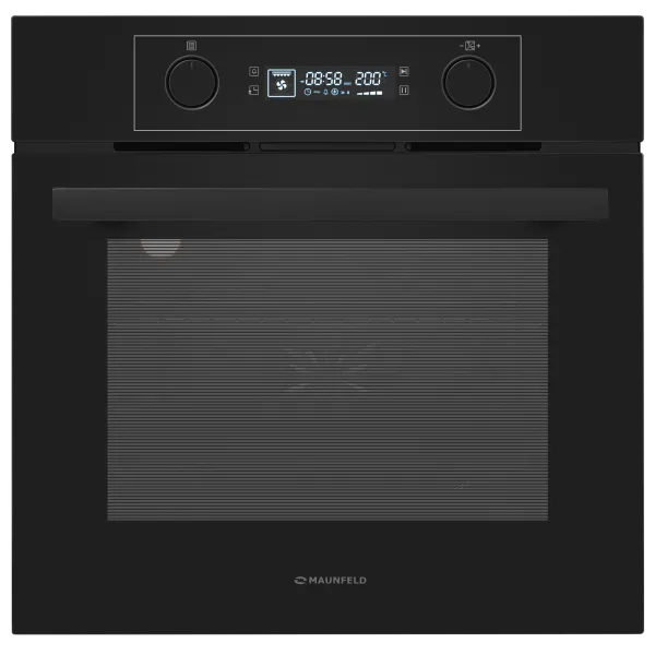 Шкаф духовой электрический MAUNFELD AEOH6062 Черный/черная фурнитура
