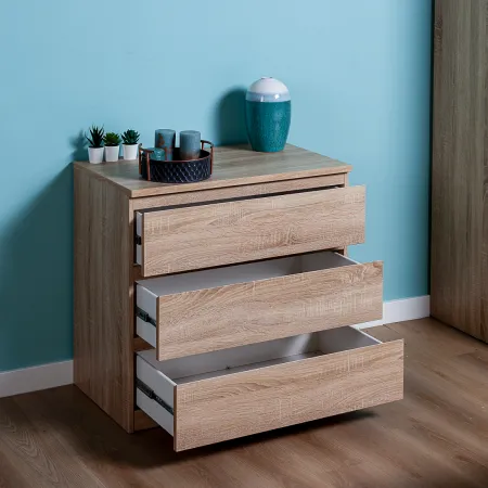 2.05.02.040.3 МАЛЬТА комод 3 ящика 80х76 сонома RU