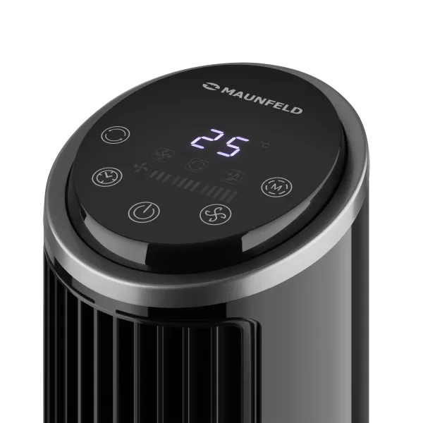 Напольный вентилятор с таймером и пультом MAUNFELD MTF1000BR Черный