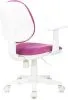 Кресло детское Бюрократ CH-W356AXSN малиновый Light-15 крестов. пластик пластик белый