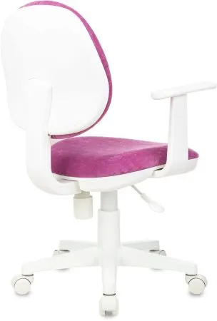 Кресло детское Бюрократ CH-W356AXSN малиновый Light-15 крестов. пластик пластик белый