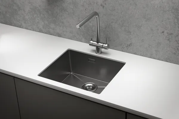 5445U, СТАЛЬ САТИН, стальная кухонная мойка