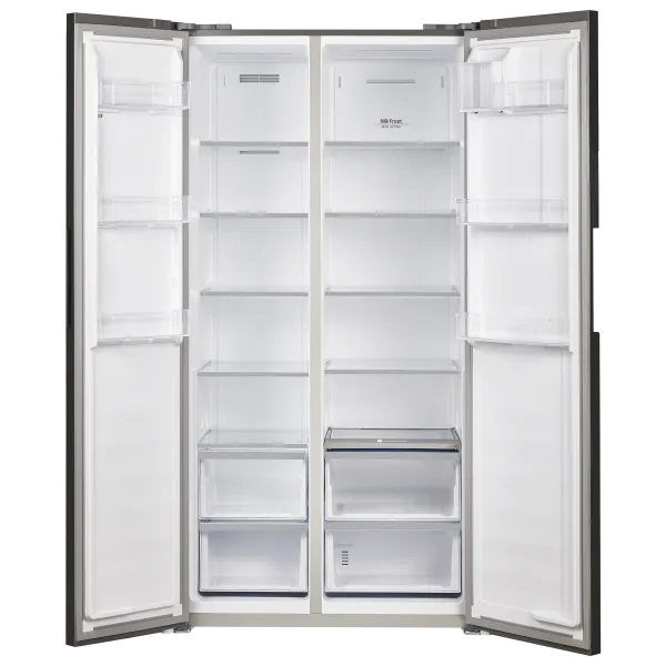 Холодильник с инвертором MAUNFELD MFF191NF Черная нержавеющая сталь