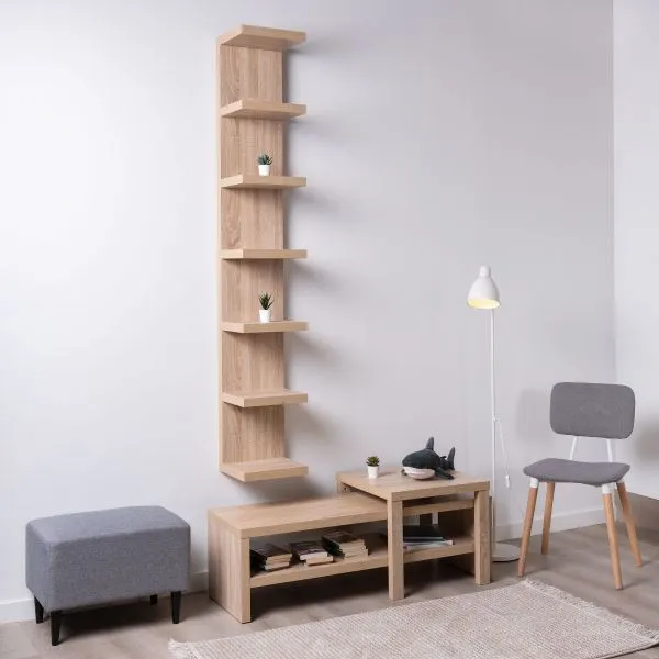 S00784 Фора 190Е полка настенная 30х189х27, дуб беленый