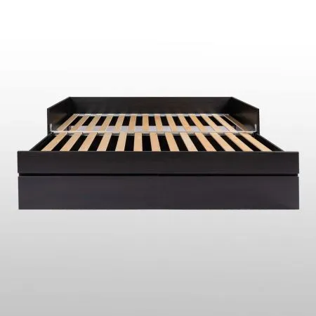 2.02.08.450.5 СИРИУС кровать раздвижная с ящиками 90х200 Дуб Венге RU