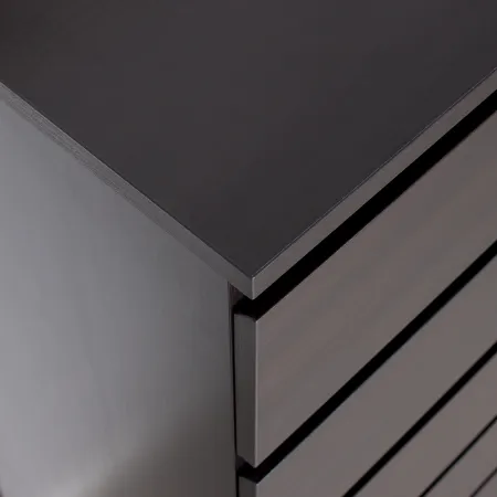 Комод МАЛЬТА высокий с шестью выдвижными ящиками, цвет Дуб Венге