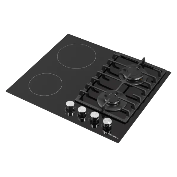 Комбинированная варочная панель MAUNFELD EEHG.642VC.3CB/KG Черный