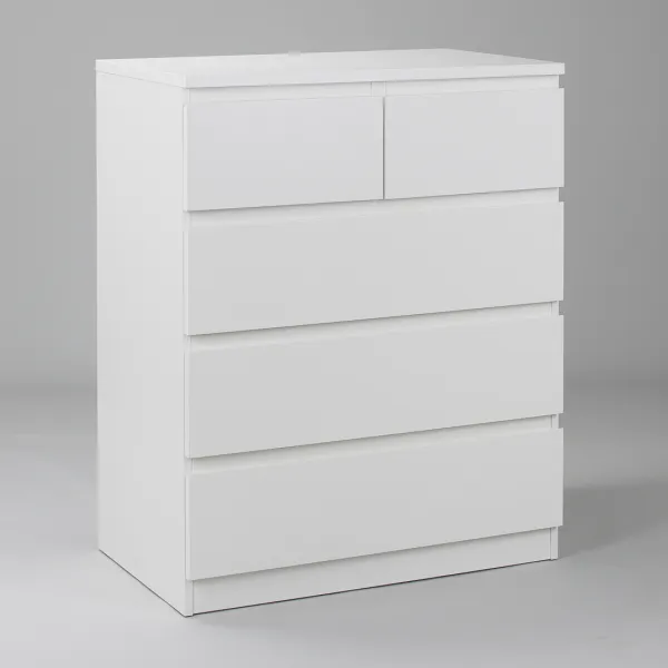 2.05.02.080.1 МАЛЬТА комод 3+2 ящика 80х99 белый RU