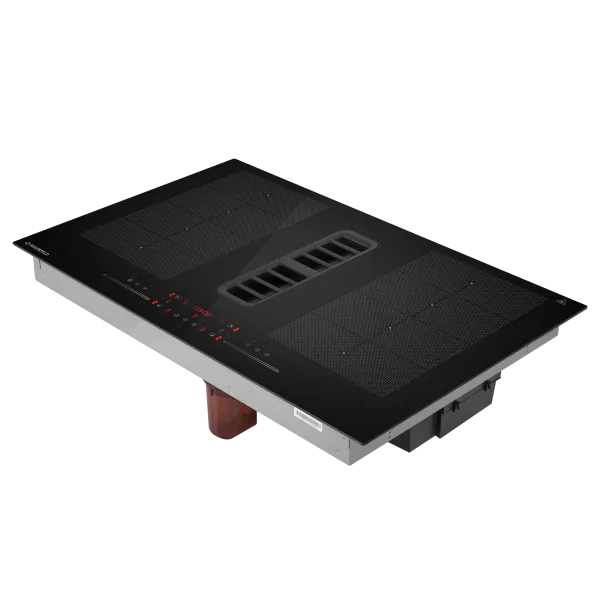 Индукционная варочная панель с интегрированной вытяжкой, с двумя Flex Zone и Booster MAUNFELD MIHC834SF2BK Черный