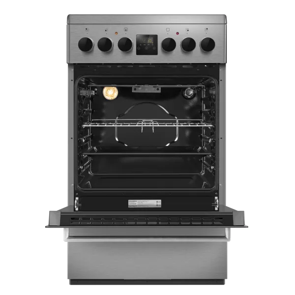 Электрическая стеклокерамическая плита MAUNFELD MEC55C08D Нержавеющая сталь