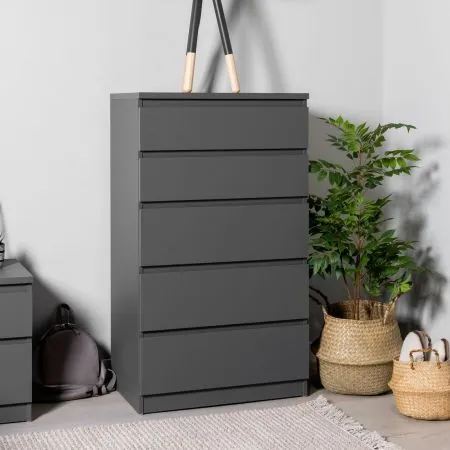 2.03.02.070.4 КАСТОР комод 5 ящиков RU серый