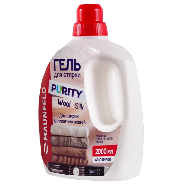 Гель для стирки Maunfeld Purity Wool&Silk 2000мл MWL2000PD Белый