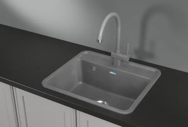 5601, ГРАФИТ, кухонная мойка, СтандАРТ кварц