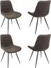Стул для дома Бюрократ CH-K2_4 комплект 4шт коричневый Holland 74 металл черный на ножках (CH-K2_1/HL74_4)