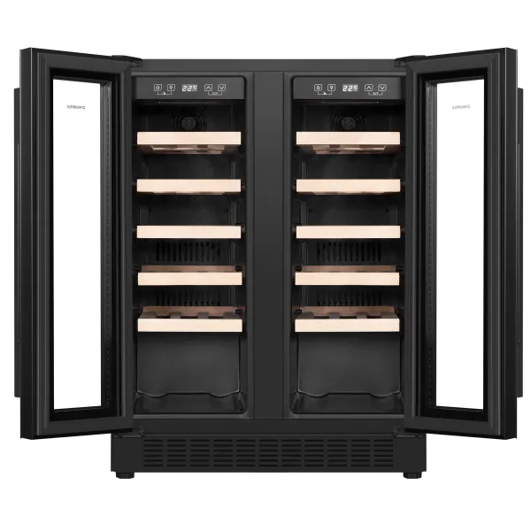 Винный шкаф MAUNFELD MBWC-112S40 Черный