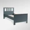 2.08.04.050.16 САГА кровать одинарная 90х200 темно-бирюзовая/ясень